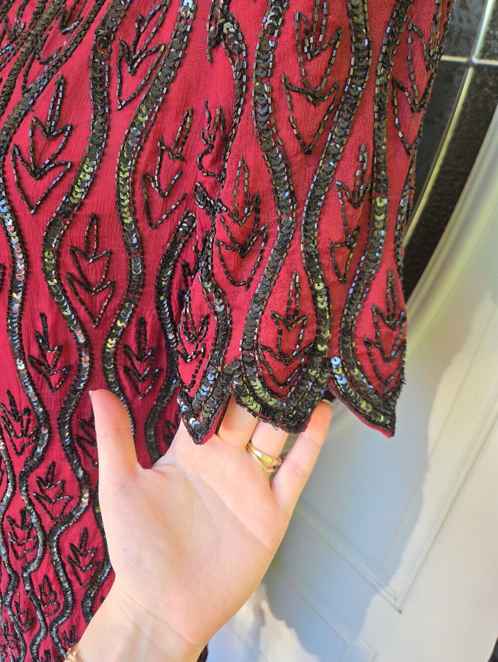 Vintage Stenay Beaded Cocktail Dress - Picture 3 of 10